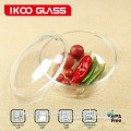 New Product glass bowl with borosilicate glass with pot cover colors
